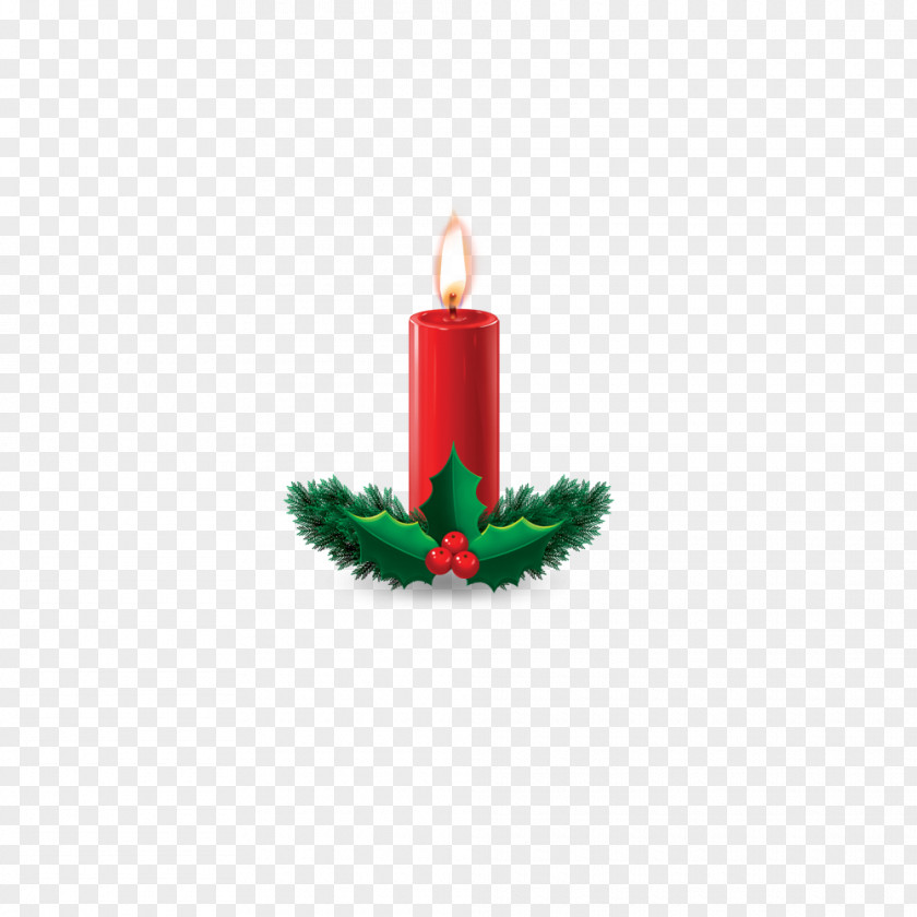 Candle Christmas Ornament Chemical Element Red PNG