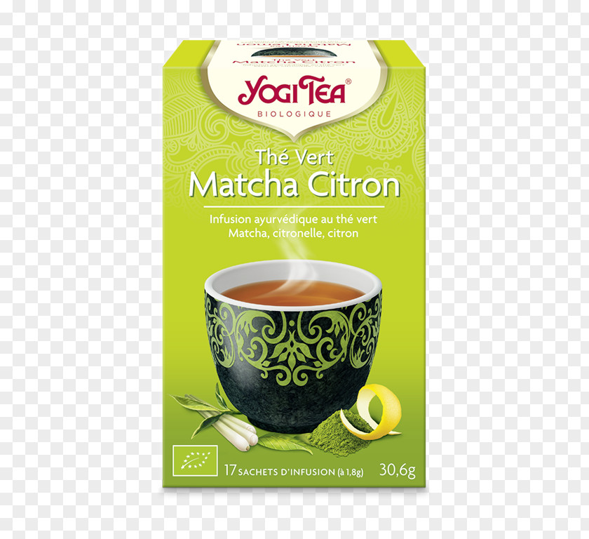 Citron Vert Matcha Green Tea Masala Chai Yogi PNG