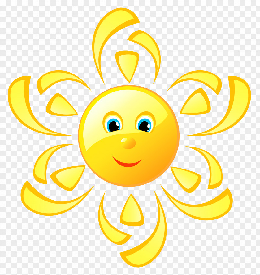 Cute Sun Clipart Picture Emoticon Smiley Clip Art PNG