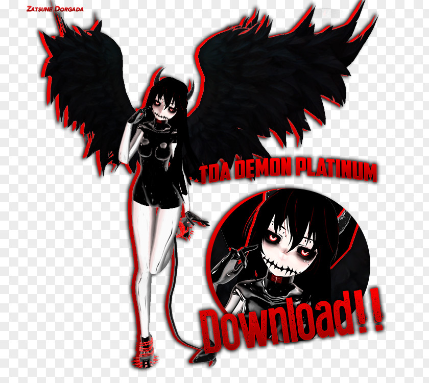 Demon MikuMikuDance Hatsune Miku Vocaloid Angel PNG