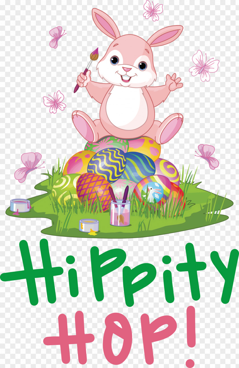 Happy Easter Hippity Hop PNG