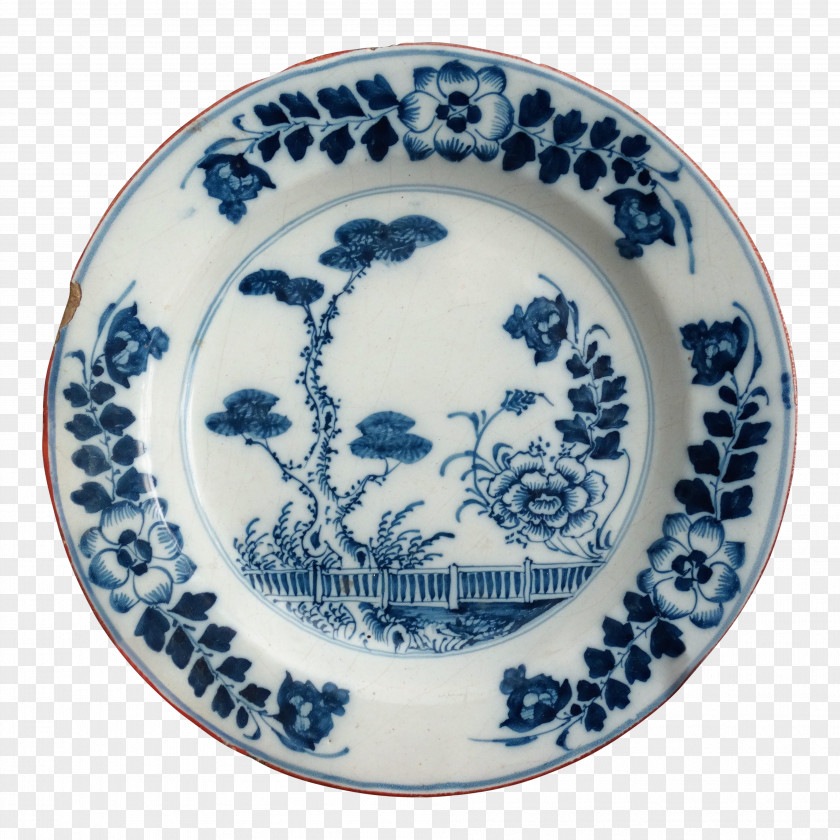Plate Blue And White Pottery Delftware Faience Imari Ware PNG