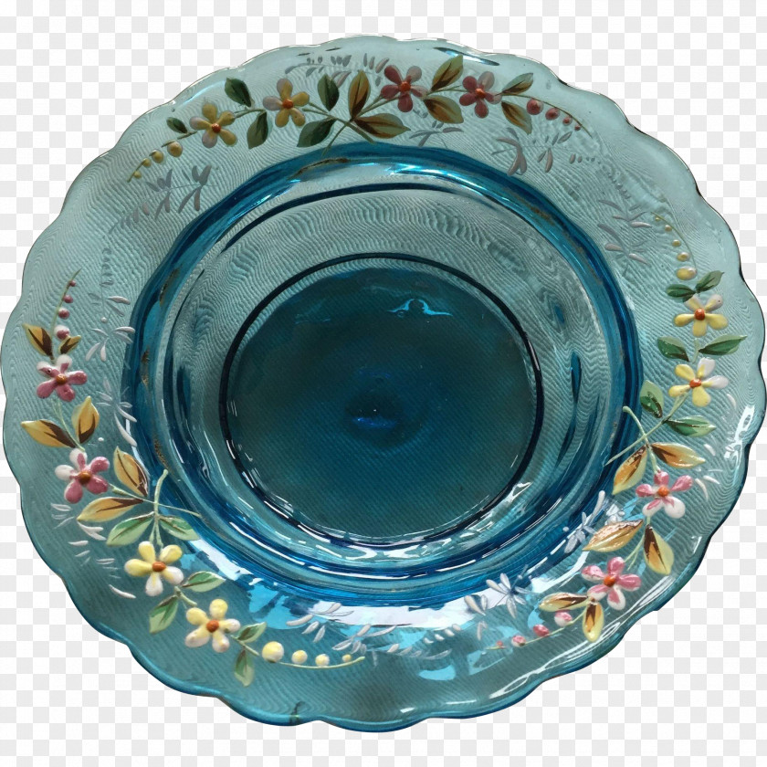 Plate Ceramic Cobalt Blue Platter Tableware PNG