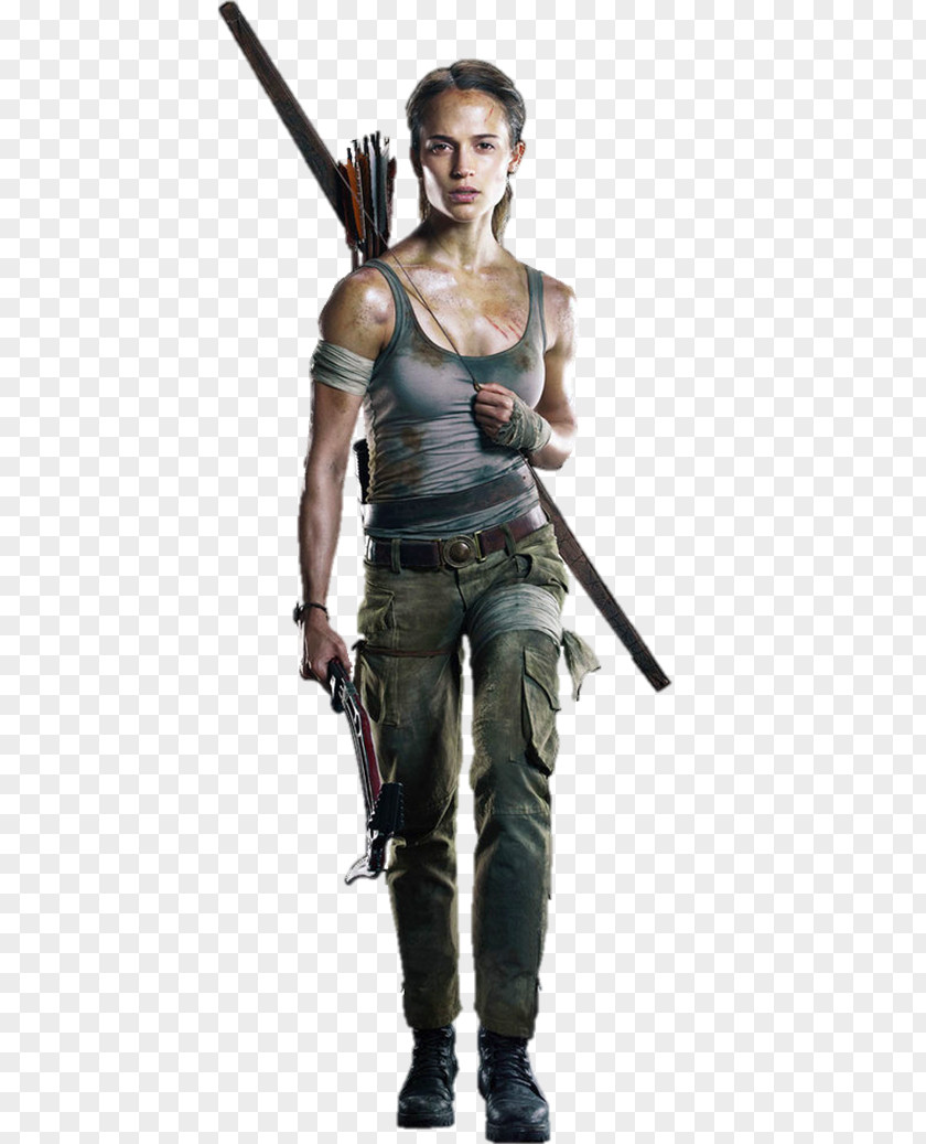 Alicia Vikander Tomb Raider Lara Croft Standee Film PNG