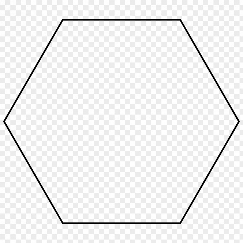 Blue Hexagon Shape Shapes Drawn Regular Polygon Geometry PNG