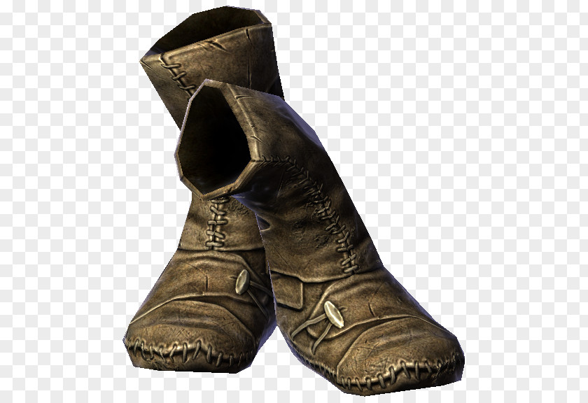 Boot The Elder Scrolls V: Skyrim – Dragonborn Cowboy Wiki Clothing PNG