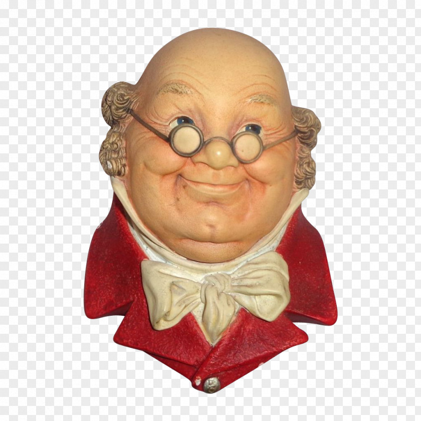 Mr & Mrs Pickwick Art Collectable Character Ruby Lane PNG