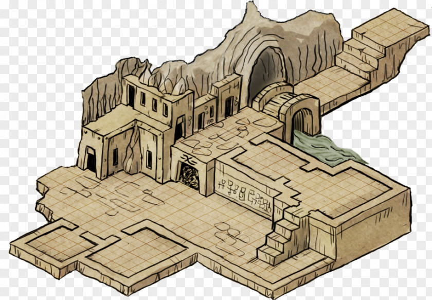 Rpg Building Fantasy Map Role-playing Game Cartography PNG