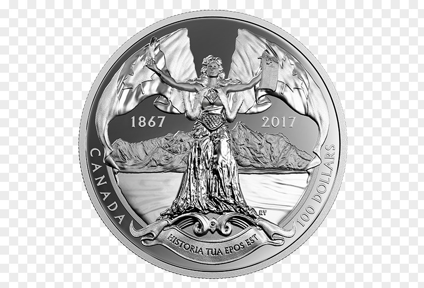 Coin 150th Anniversary Of Canada Silver La Confédération Canadienne Canadian Confederation PNG