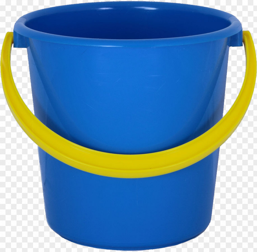 Plastic Blue Bucket Image Water Pail Mop PNG
