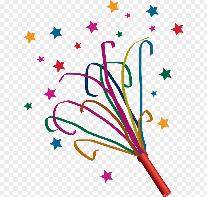 Streamer Party Favor Birthday Clip Art PNG