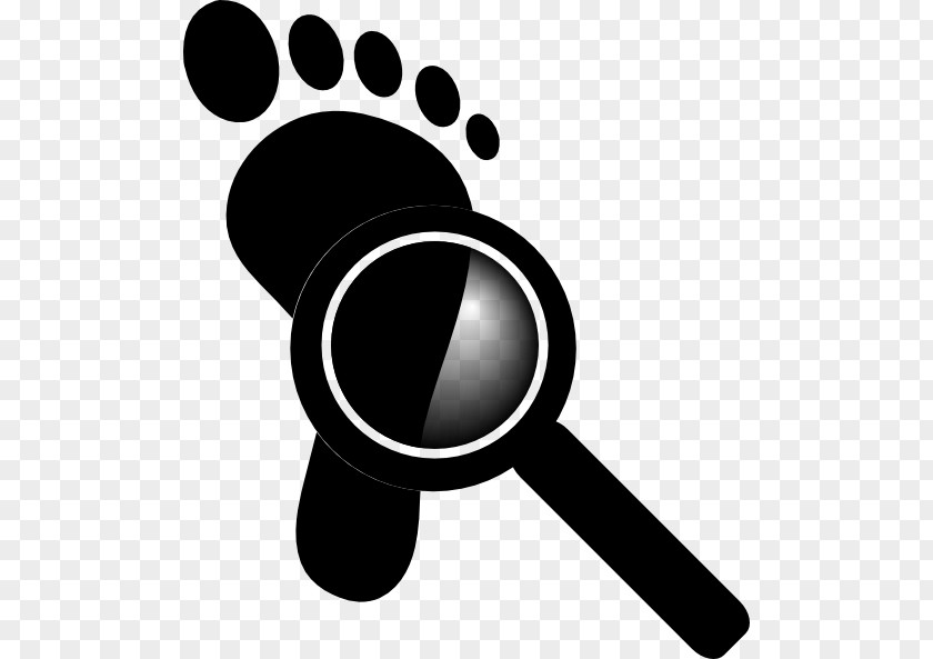 Audit Footprint Magnifying Glass PNG