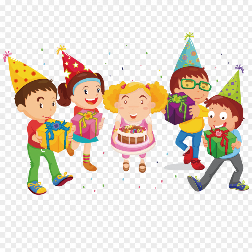 Birthday Party Poster Cake Happy To You Childrens PNG