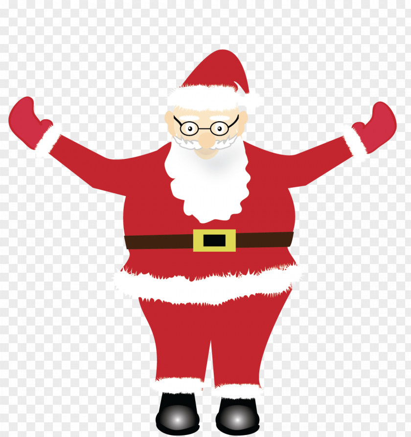 Gesture Cartoon Santa Claus PNG