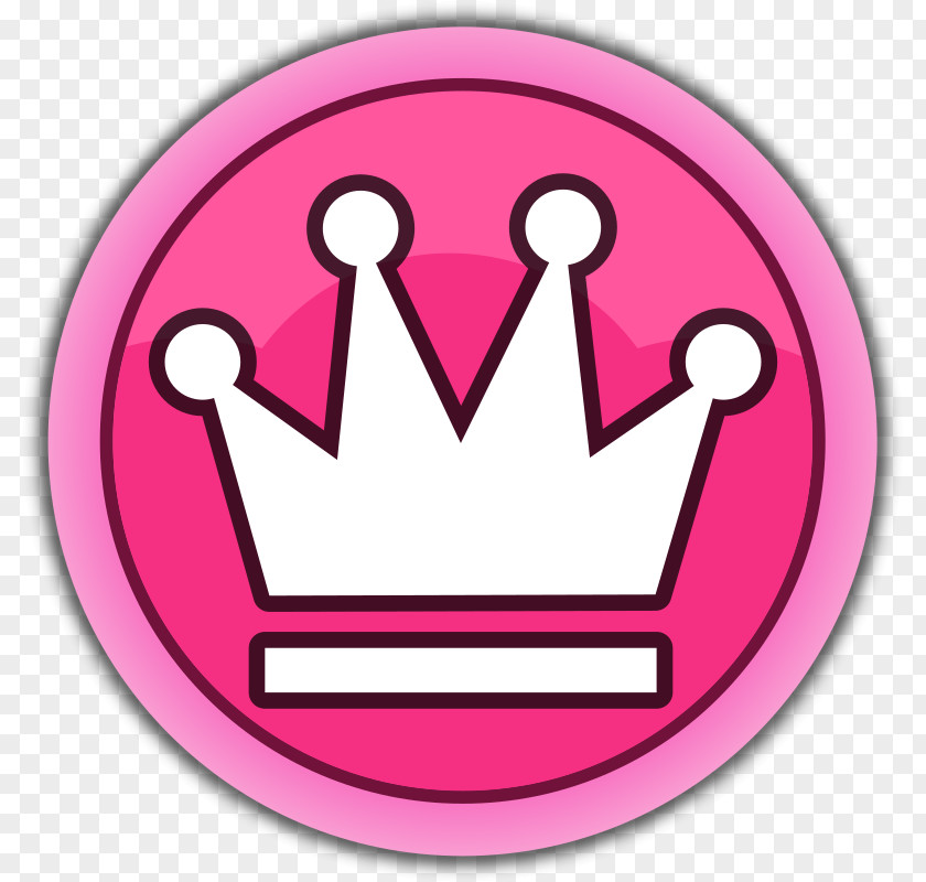 Leader Button Pink Clip Art PNG