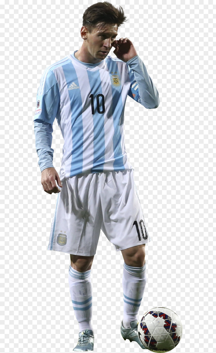 Lionel Messi Copa América Centenario Argentina National Football Team 2015 Jersey PNG