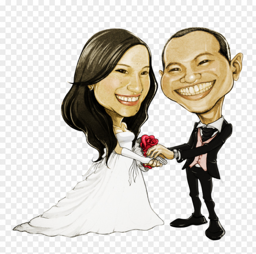 Wedding Caricature Cartoon Illustration Image Laughter PNG