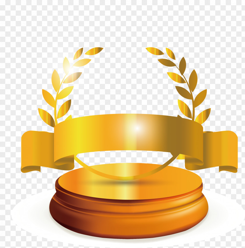 Barley Yellow Ribbon Trophy Trademark Patent Copyright No PNG