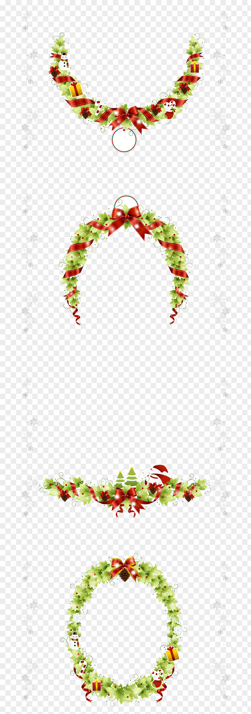 Christmas Decoration Ring The Third Group Santa Claus Wreath Clip Art PNG