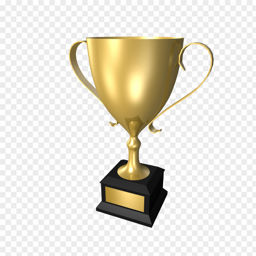 Cup Award Medal Competition Trophy Ribbon PNG