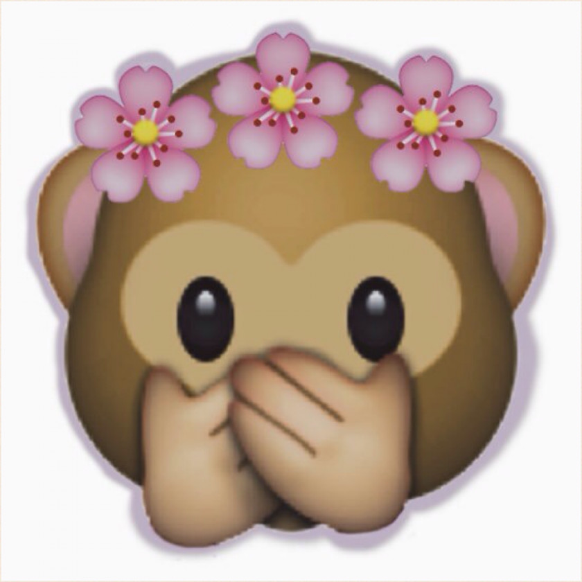 Emoji Pile Of Poo Sticker Flower Monkey PNG