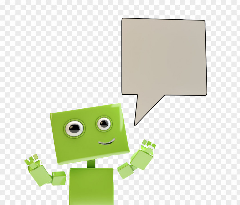 Green Robot Toddlers Bubbles Android Speech Balloon PNG