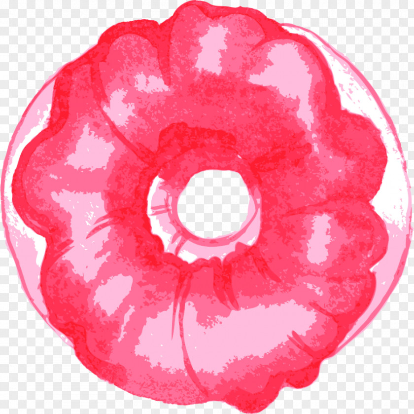 Hand Painted Red Donut Doughnut Hamburger Dessert Hot Dog PNG