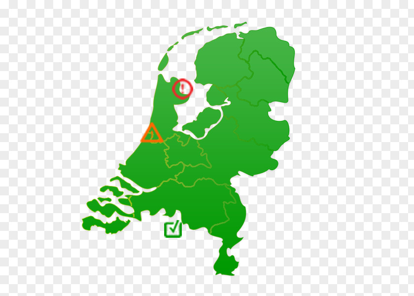 Holland Netherlands Vector Map PNG