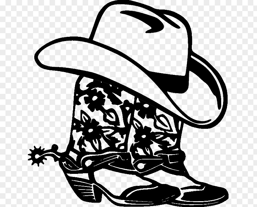 Horse Bucking Cowboy Hat Clip Art PNG