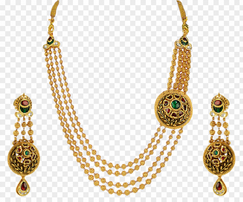 Necklace Pearl Earring Gold Jewellery PNG