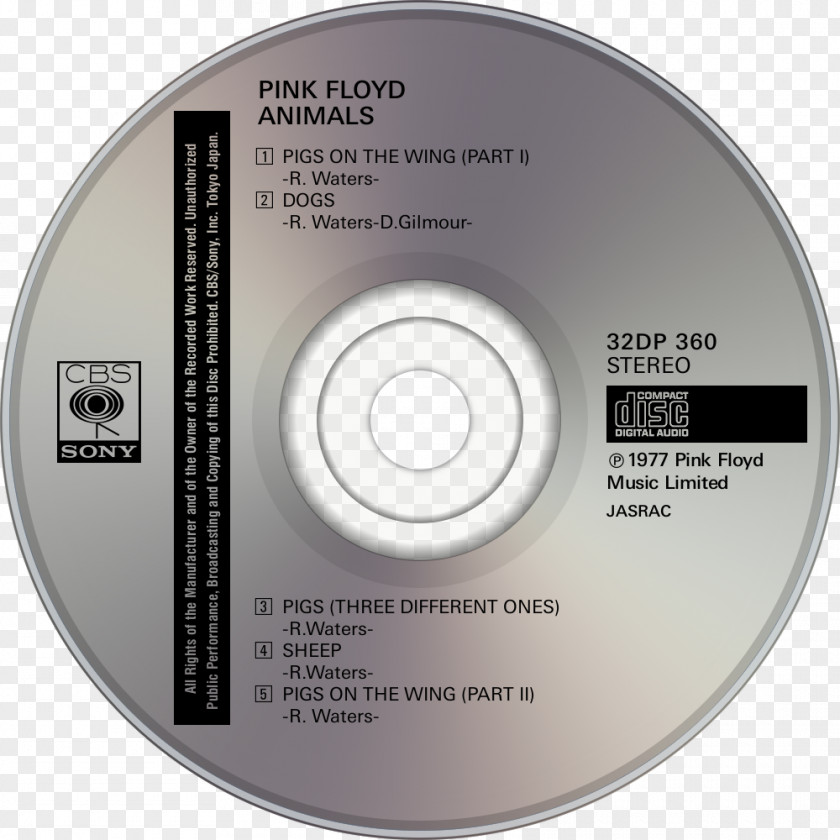 Pinkfloyd Compact Disc A Momentary Lapse Of Reason Pink Floyd Album Animals PNG