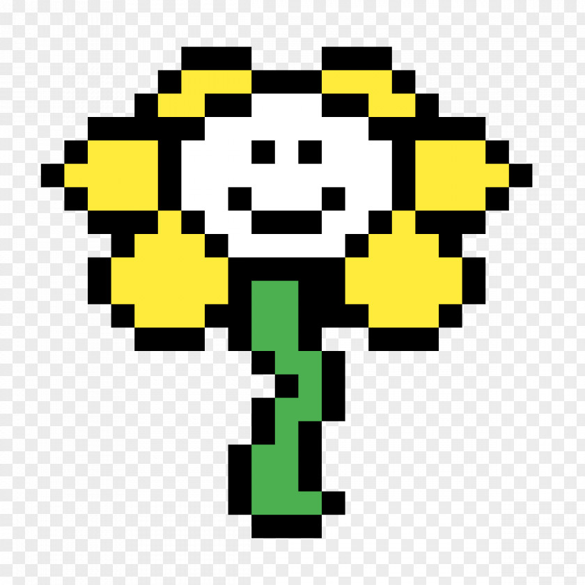 Sprite Undertale Flowey Pixel Art PNG