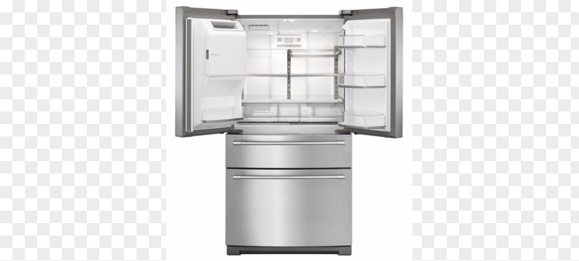 Stainless Steel Door Home Appliance Maytag MFX2676FR Refrigerator Shelf PNG