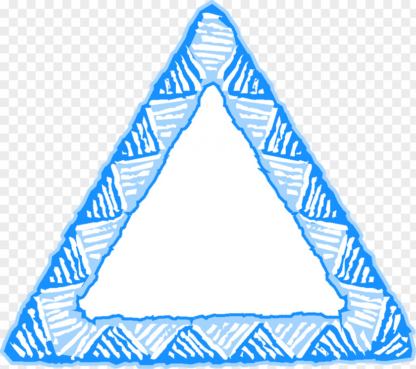 Triangle Blue Picture Frames PNG