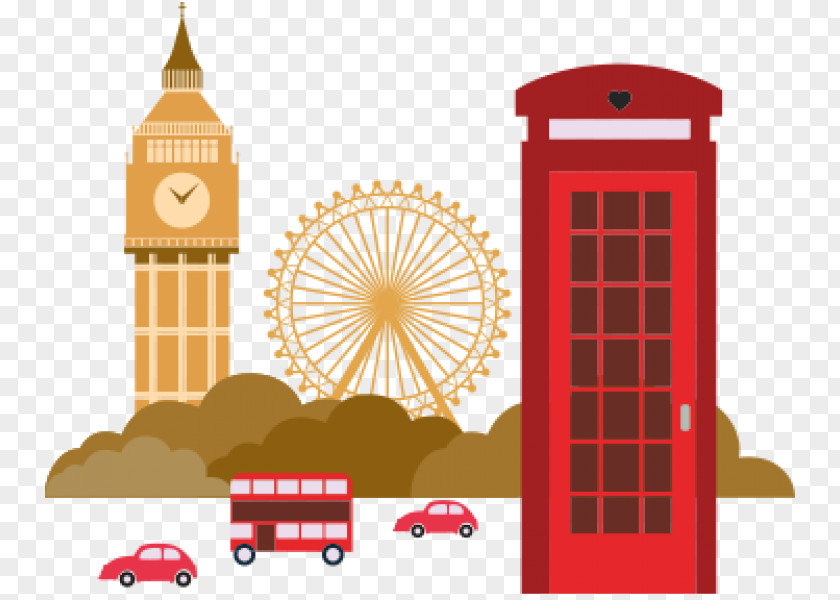 Big Ben London Eye Vector Graphics Graphic Design Illustration PNG