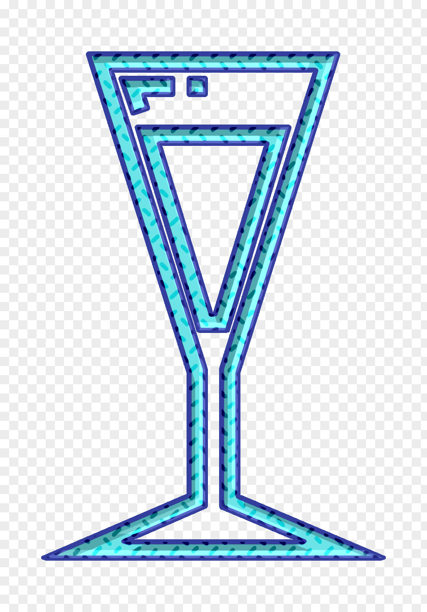 Electric Blue Drinkware Beverage Icon Champagne Drink PNG