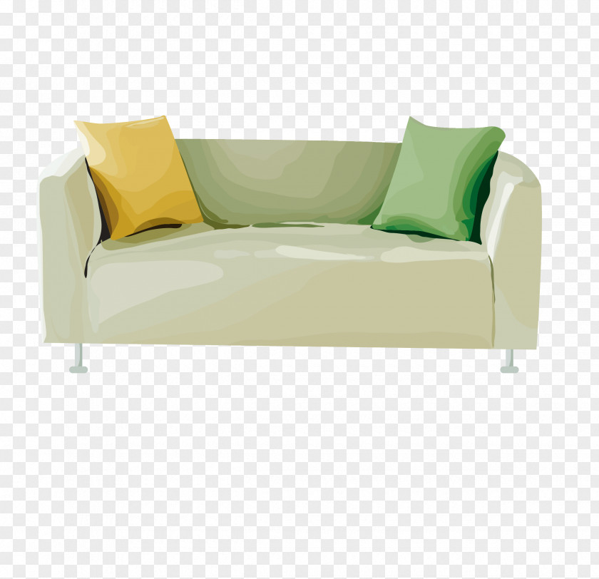 Green Beans Sofa Table Bed Couch Living Room PNG