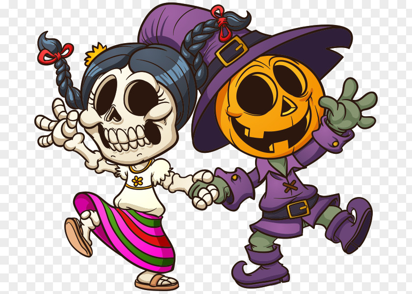 Halloween Calavera Day Of The Dead Clip Art PNG