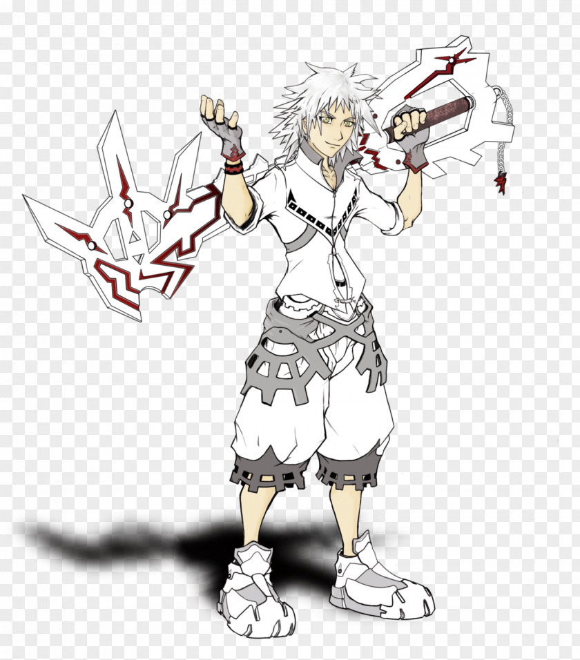 Kingdom Hearts Drawing Sora Character Coloring Book PNG