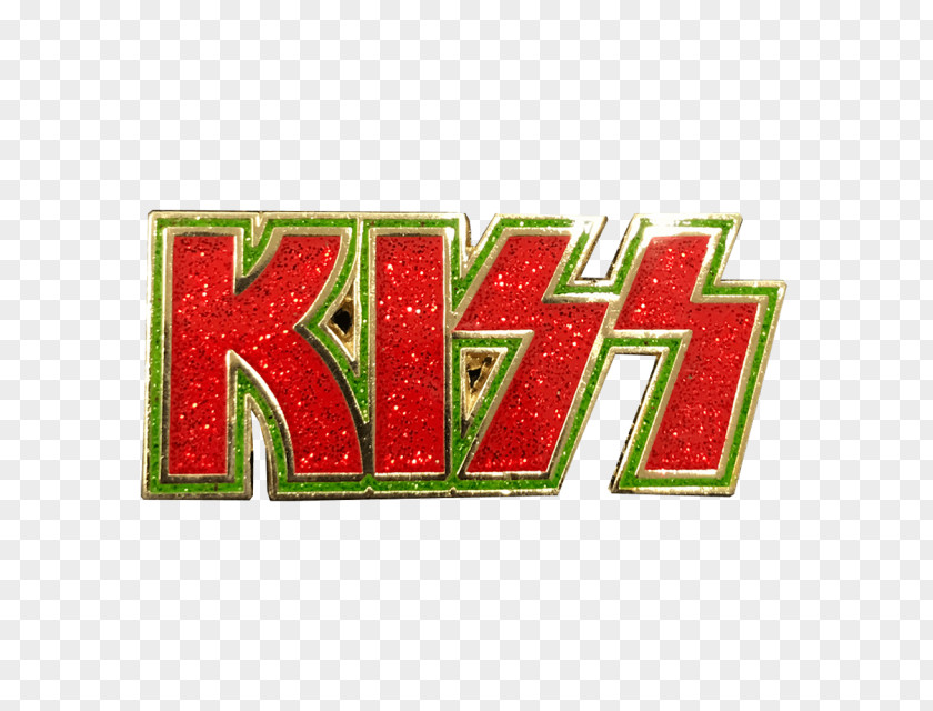 Kiss Band Christmas Ornament Rectangle Day Text Messaging RED.M PNG