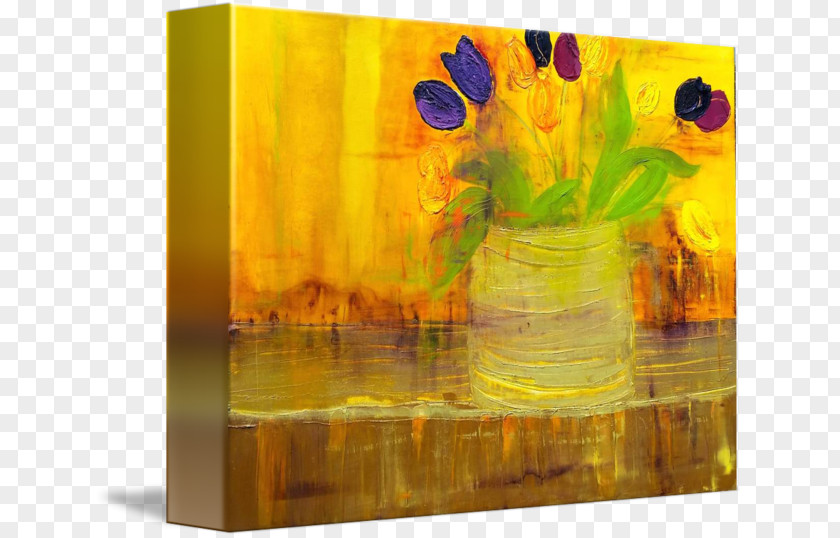 Abd Sign Acrylic Paint Still Life Photography Sunflower Modern Art PNG