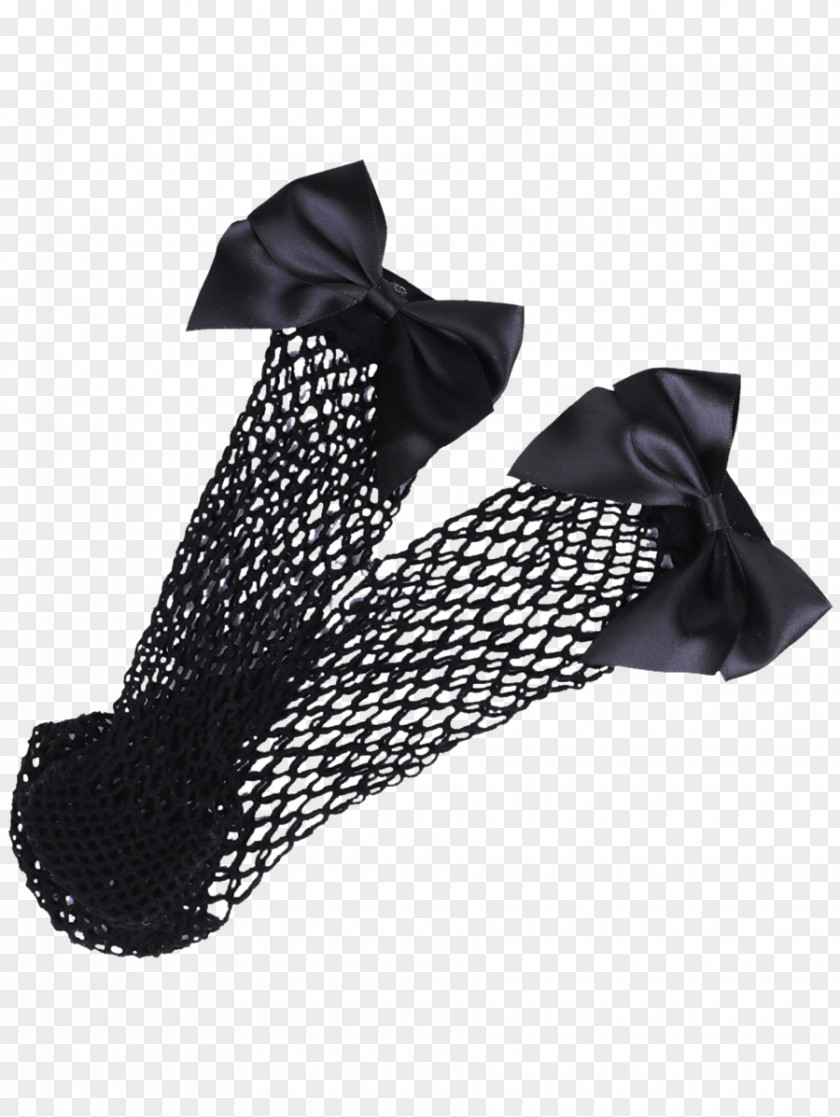 Bowknot Sock Fishnet Bow Tie Anklet Clothing PNG
