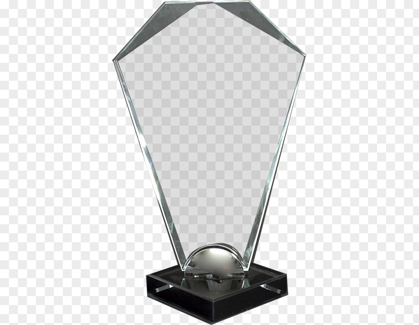 Crystal Trophy Glass Prism Medal PNG