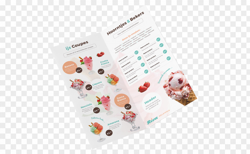 Ice Cream Menu Brand Brochure Font PNG