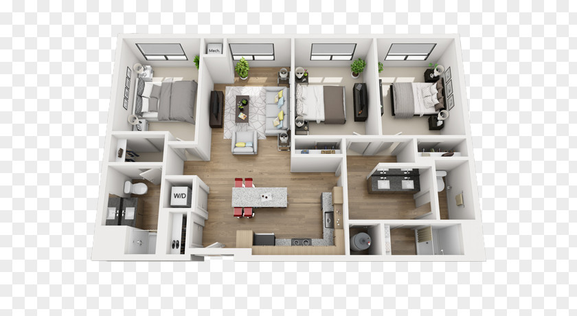 Interior Design Plan Floor SkyVue Apartments House Storey PNG