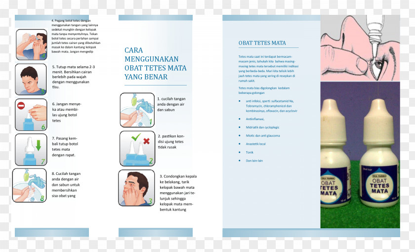 Leaflet Document Advertising Pamphlet Eye Drops & Lubricants PNG
