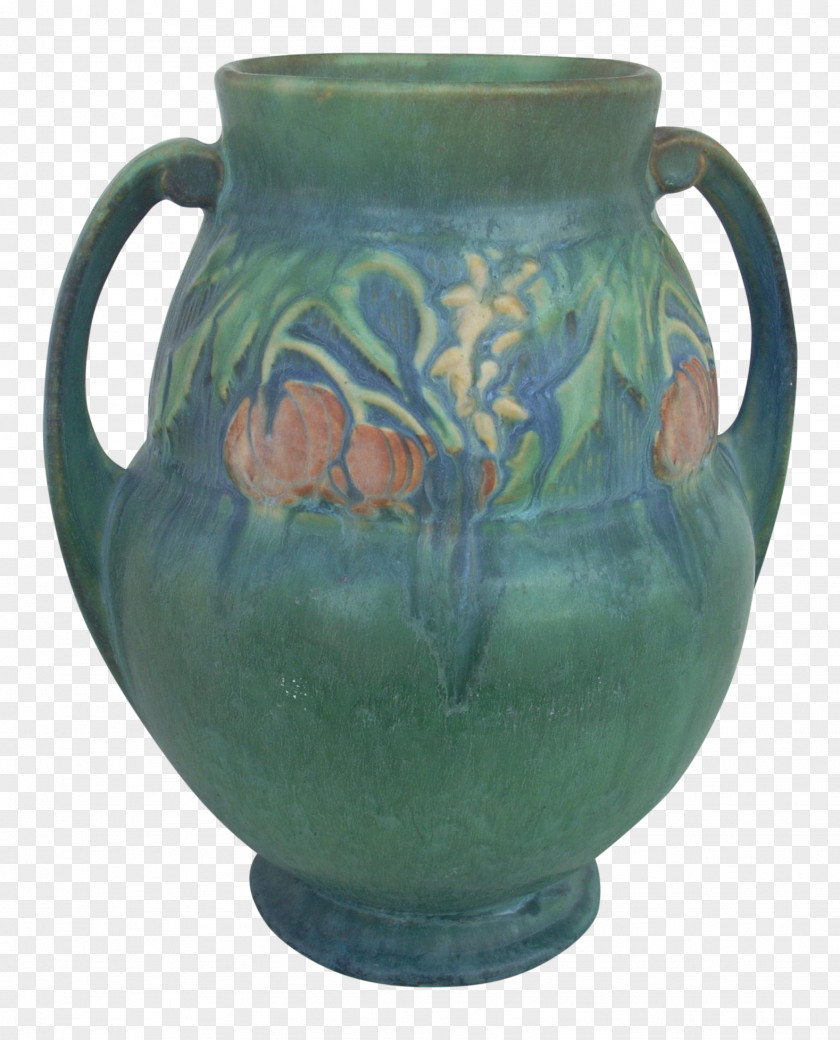 Vase Pitcher Pottery Ceramic Cobalt Blue PNG