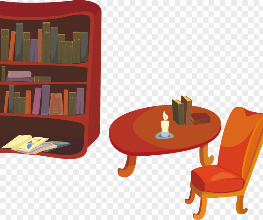 Vector Hand-painted Tables And Chairs Table Chair PNG