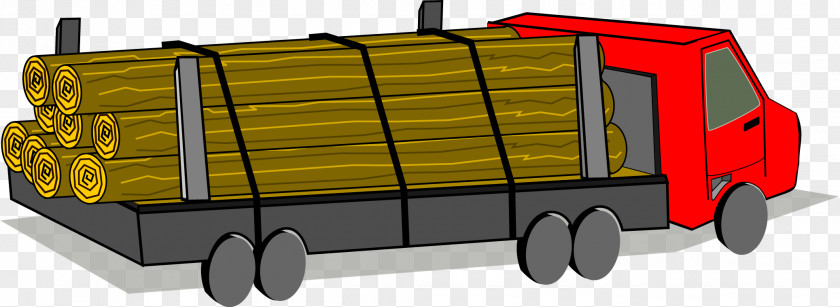 Vector Truck Pickup Logging Lumberjack Clip Art PNG