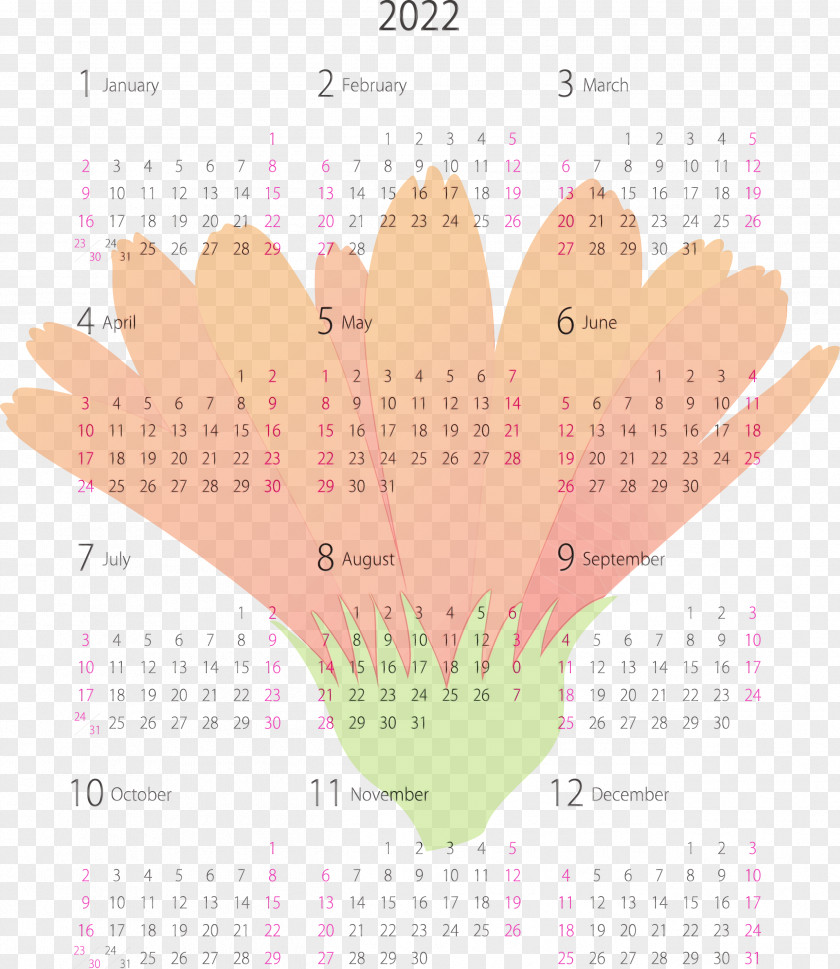 Calendar System Meter Font PNG